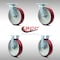 Service Caster 8 Inch SS Poly on Aluminum Caster Set with Roller Bearings 2 Swivel 2 Rigid SCC SCC-SS30S820-PAR-2-R-2 - alternate 2